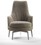 Круглое кресло с высокой спинкой FlexForm Guscioalto Soft