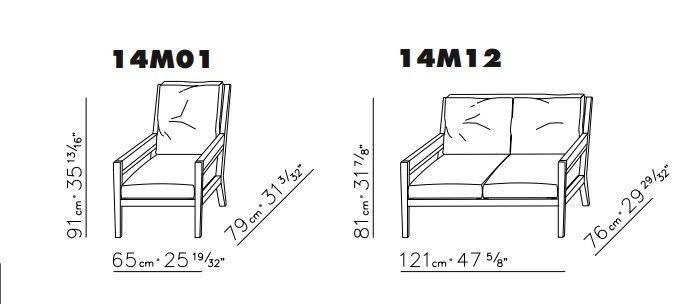 Кресло с высокой спинкой FlexForm Margaret 14M01(12)