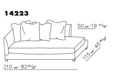 Кушетка FlexForm Victor large