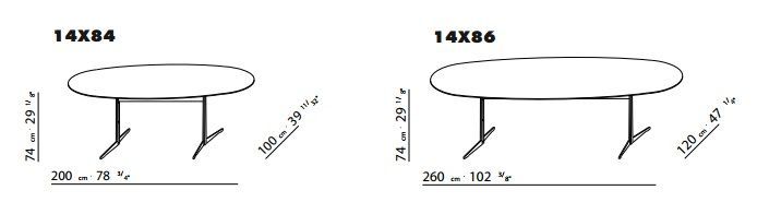 Обеденный стол FlexForm Fly 14X84(86)