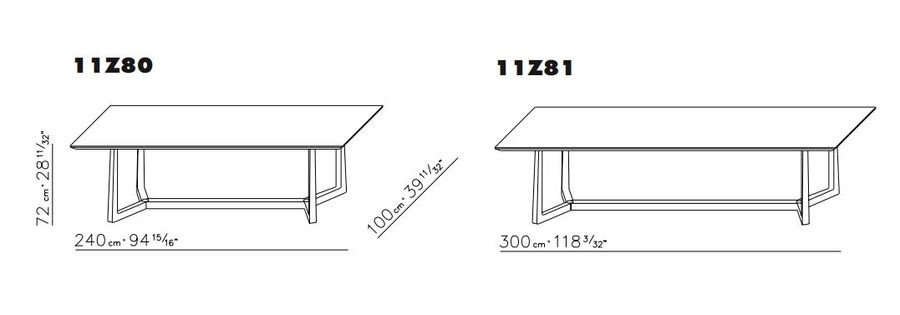 Обеденный стол FlexForm Jiff 11Z80(81)