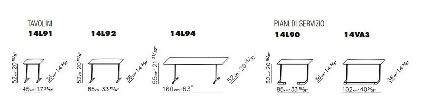 Журнальный столик FlexForm Cestone 14L90(1/2)