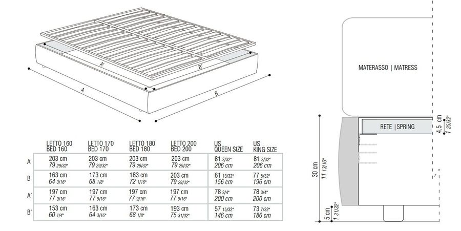 Двухспальная кровать FlexForm Oltre