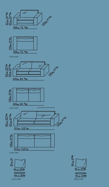 Двухместный диван FlexForm Orson COD IH02(03/04)