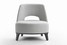 Кожаное или текстильное кресло FlexForm Ermione
