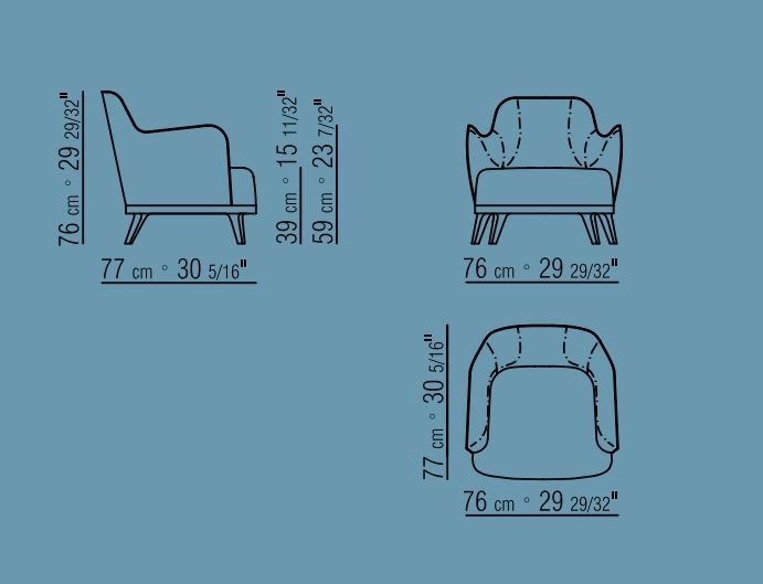  Кожаное кресло FlexForm Lysandre