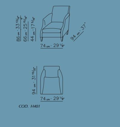 Кожаное кресло FlexForm Relax COD H401