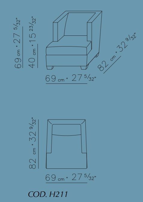 Кожаное кресло FlexForm Wave box