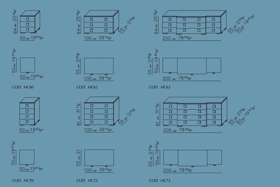 Комод FlexForm Drawers COD HC60(62/63/70/72/73)