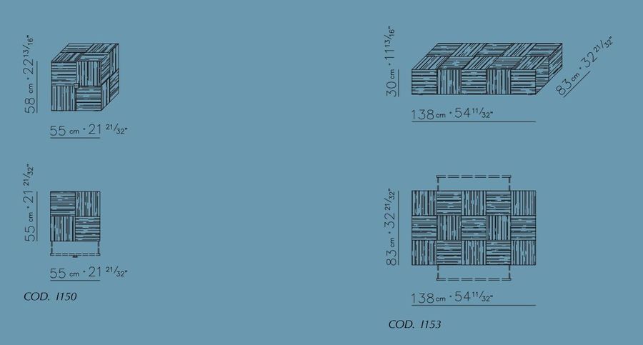 Комод FlexForm Square COD I150/3