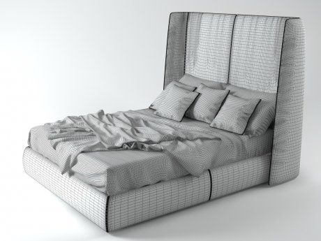 Двуспальная кровать Bonaldo Basket alto open