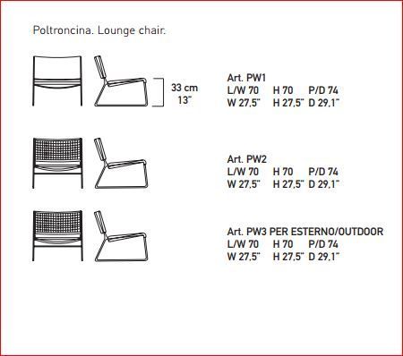 Дизайнерское кресло Alivar Wing lounge chair