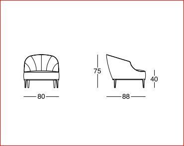 Дизайнерское кресло Longhi Beth
