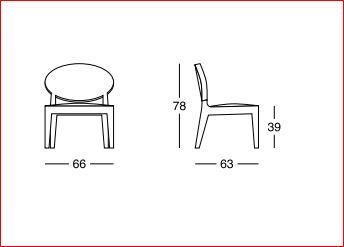 Дизайнерское кресло Longhi Midori
