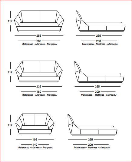 Дизайнерская кровать Longhi Yume