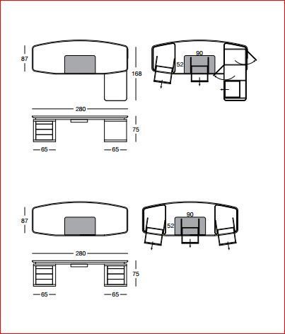 Письменный стол Longhi Ector desk