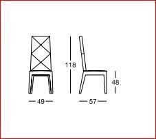 Обеденный стул Longhi Must chair