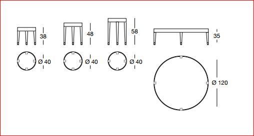 Журнальный стол Longhi Ring