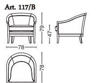 Дизайнерское кресло Angelo Cappellini Marta