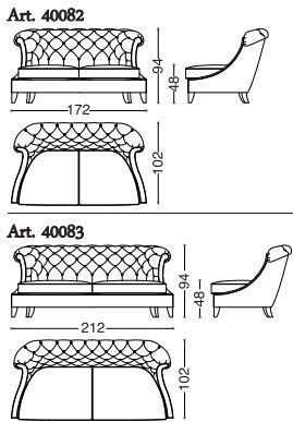 Дизайнерский диван Angelo Cappellini Magda