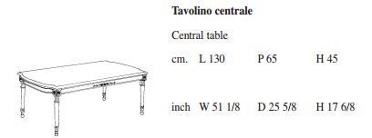 Журнальный столик Angelo Cappellini Beccaria 8841/L13