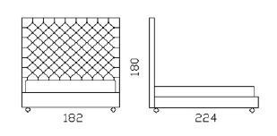 Габариты кровати DV Home Newton