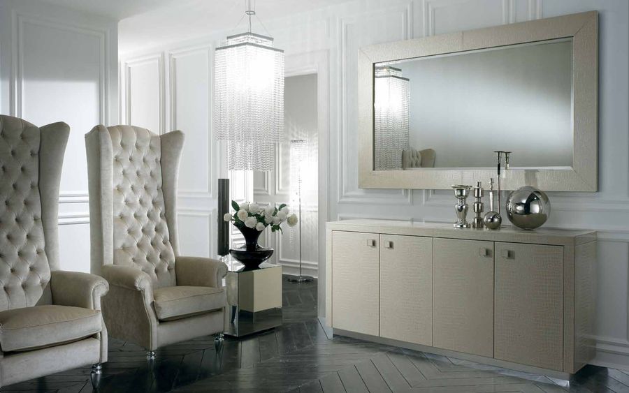 Зеркало в кожаной раме DV Home Cayman