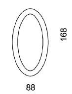 Габариты овального зеркала