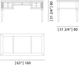 Письменный стол Morelato Direttorio Art. 5049