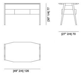Письменный стол Morelato Eugenio Art. 5080