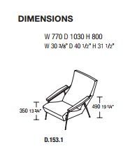 Современное кресло Molteni&C D.153.1