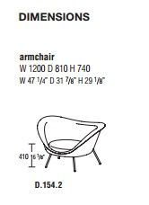 Дизайнерское кресло Molteni&C D.154.2