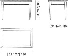 Обеденный стол Morelato Biedermeier Art. 5773