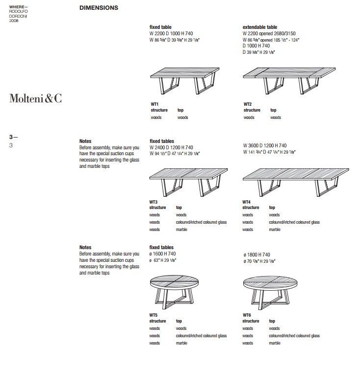 Деревянный стол Molteni&C Where