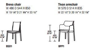 Современный стул Molteni&C Tivan