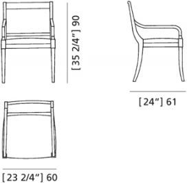 Стул с подлокотниками Morelato Vienna Art. 3851