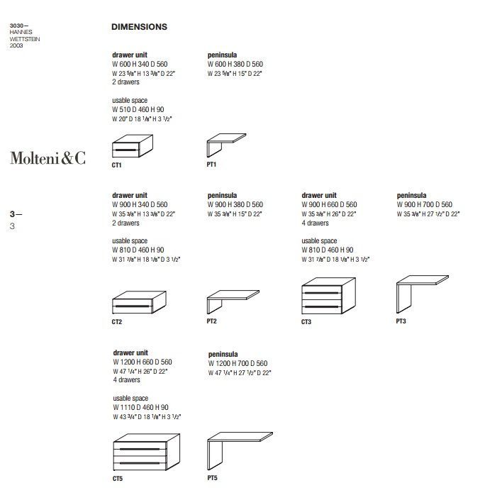 Дизайнерский комод Molteni&C 3030