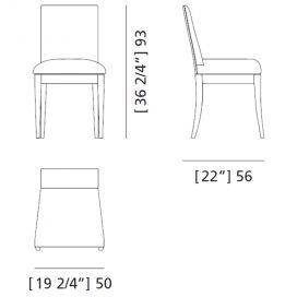 Обеденный стул Morelato Caroline Art. 5111