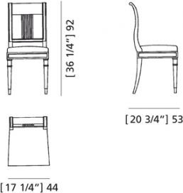 Обеденный стул Morelato Elena Art. 5155