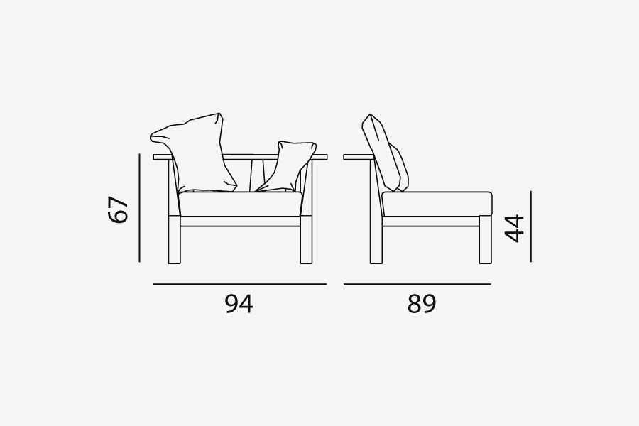 Дизайнерское кресло Gervasoni InOut 6
