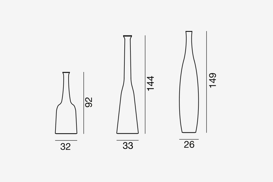 Дизайнерские бутылки Gervasoni InOut 91-92-93