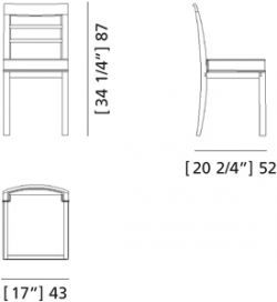 Дизайнерский стул Morelato Imperia Art. 5173