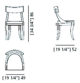 Дизайнерский стул Morelato Clara Art. 5181