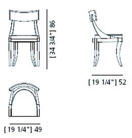 Дизайнерский стул Morelato Clara Art. 5181
