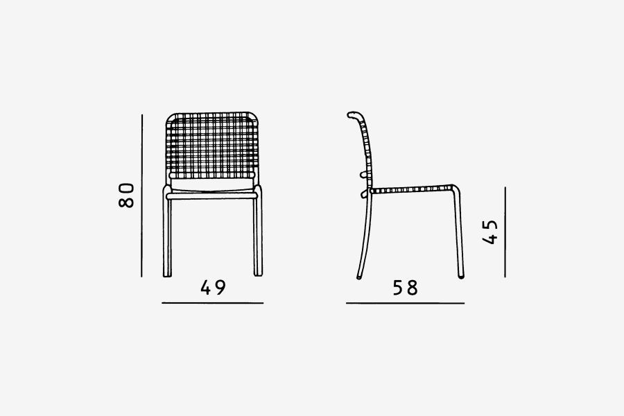 Дизайнерский стул Gervasoni Allu 23 I/223 I