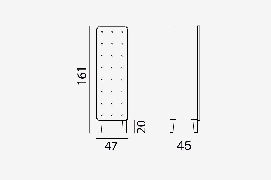 Дизайнерский шкаф Gervasoni Brick 66