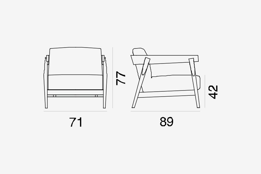 Дизайнерское кресло Gervasoni Brick 305