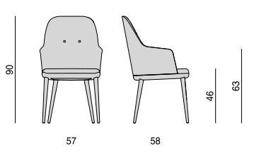 Дизайнерский стул Porada Connie
