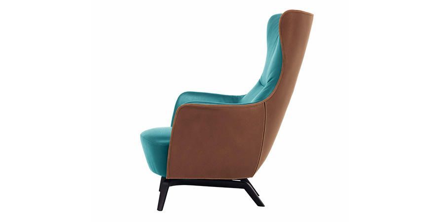 Дизайнерское кресло Poltrona Frau Mammy blue