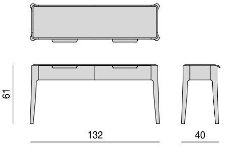 Дизайнерская консоль Porada Ziggy console